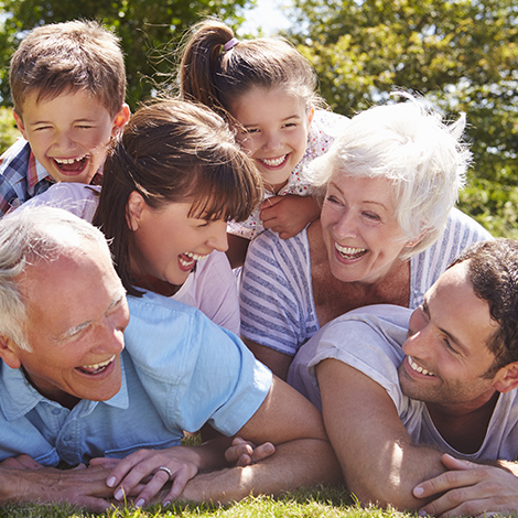 Familie hat Spaß